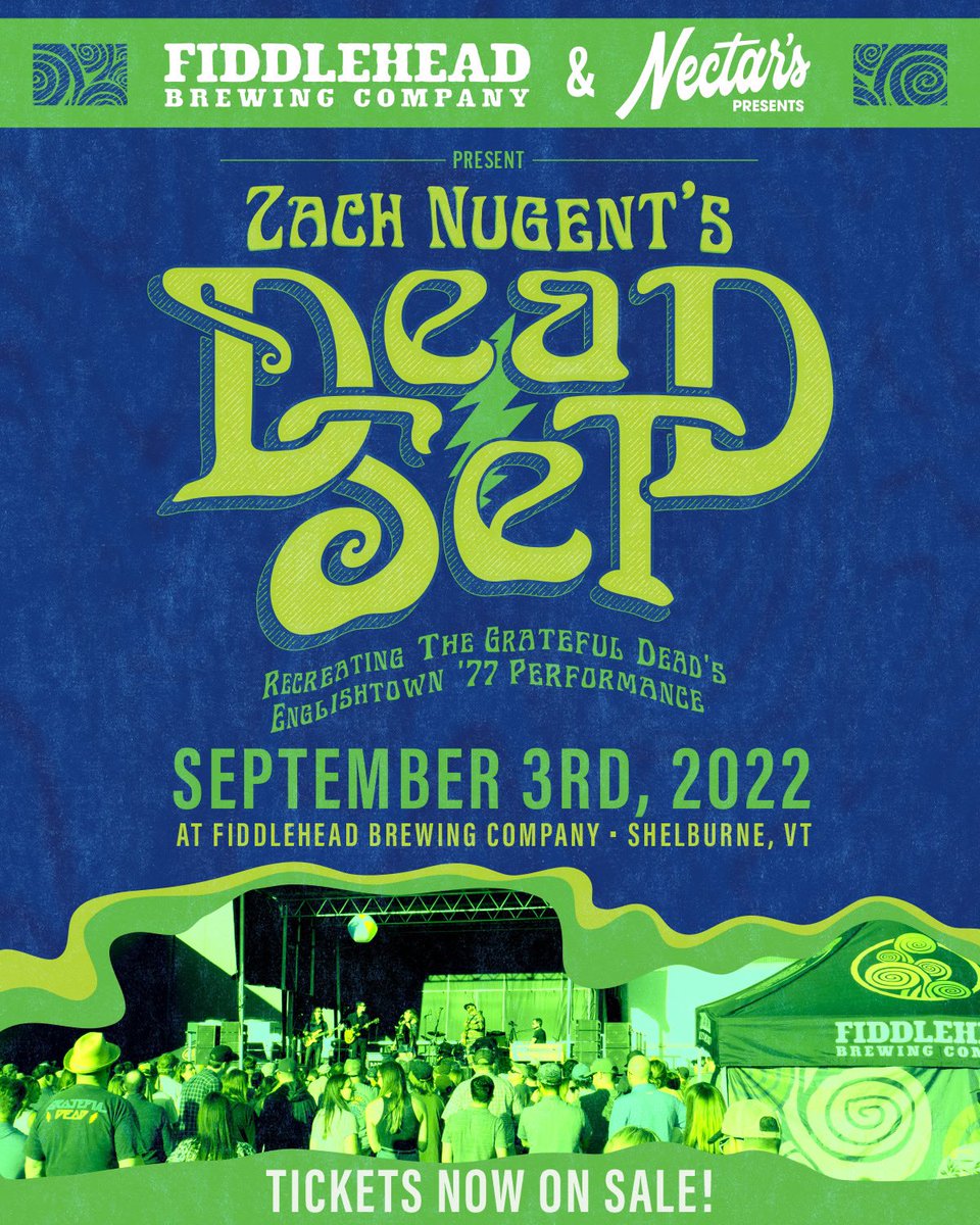 Less than 2 weeks away! Tickets are on sale now! seetickets.us/event/Dead-Set… @nectarsvt @FarrellDistVT