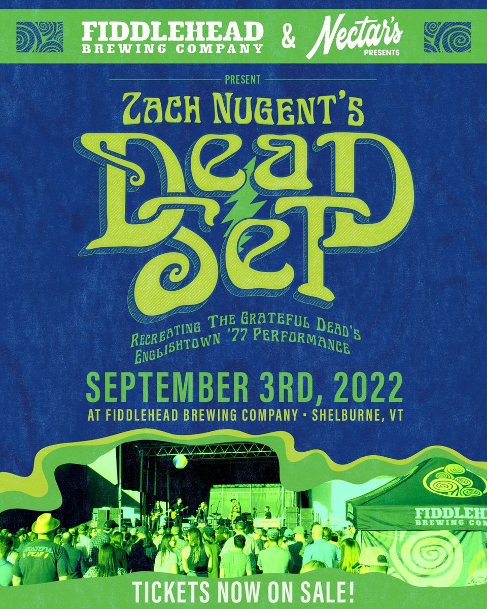 Fiddlehead Brewing (@fiddleheadbrew) on Twitter photo Less than 2 weeks away! Tickets are on sale now! seetickets.us/event/Dead-Set…
<a href="/nectarsvt/">Nectar's / Metronome</a> <a href="/FarrellDistVT/">FarrellDistVT</a> Less than 2 weeks away! Tickets are on sale now! seetickets.us/event/Dead-Set…
<a href="/nectarsvt/">Nectar's / Metronome</a> <a href="/FarrellDistVT/">FarrellDistVT</a>