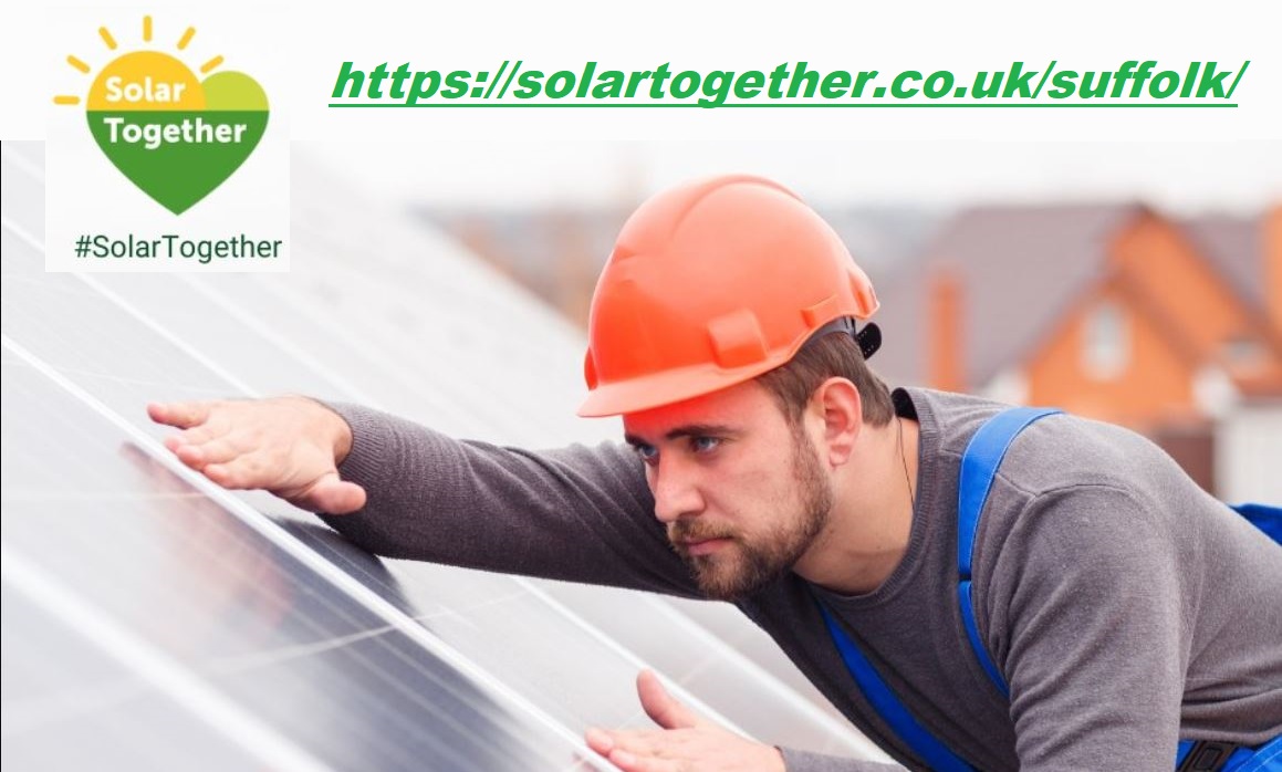 DON'T MISS OUT !!!  Suffolk’s initiative with @SolarTogetherUK makes the process of getting #SolarPV much easier & cost-effective. Register NOW! solartogether.co.uk/suffolk
#NetZeroSuffolk GreenestCounty 
#SMEUK ’s reduce their #CarbonFootprint #MyClimateAction 
@suffolkcc @NorfolkCC