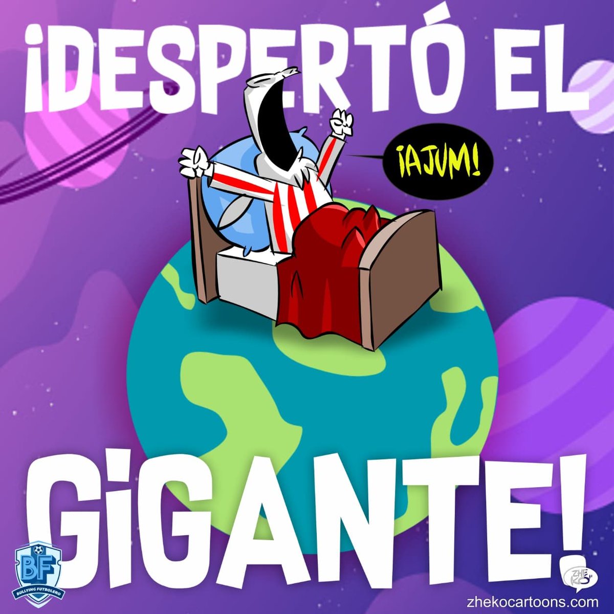 zheko_grafico's tweet photo. PROYECTO: Cartón Editorial Deportivo
CLIENTE: @BullyingFutbol

Ahora si!  Volvió a despertar el GIGANTE Agarranse de donde puedan @Chivas Despertó! 

#CaricaturasPersonalizadas
#ZhekoCaricaturista
#ElCartonDelDia #Humor #LigaMx #Chivas #ChivasRayadas #rebañosagrado #Rojiblancos https://t.co/T0iNtmPfo3