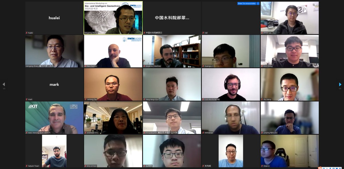 Today our prestigious speakers presented very interesting talks on bio-related research in the workshop 'Bio- and Intelligent Geotechnics'. Still another two sessions on Machine Learning Applications in Geotechnics will continue tomorrow from 8 am (CEST). Ready to join?