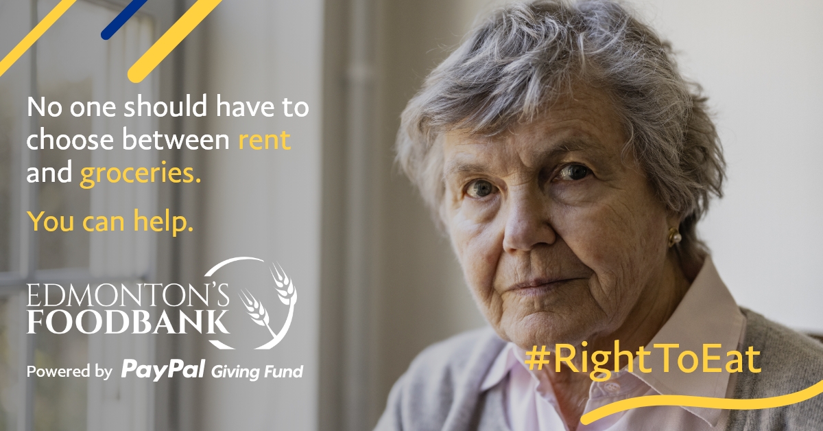Edmonton's Food Bank (@yegfoodbank) on Twitter photo When you donate to benefit <a href="/yegfoodbank/">Edmonton's Food Bank</a>, your donation will be matched 100% by PayPal Giving Fund Canada. Help us feed people in need in our community by giving today: see terms and donate at paypal.com/ca/RightToEat Because everyone has the #RightToEat. When you donate to benefit <a href="/yegfoodbank/">Edmonton's Food Bank</a>, your donation will be matched 100% by PayPal Giving Fund Canada. Help us feed people in need in our community by giving today: see terms and donate at paypal.com/ca/RightToEat Because everyone has the #RightToEat.