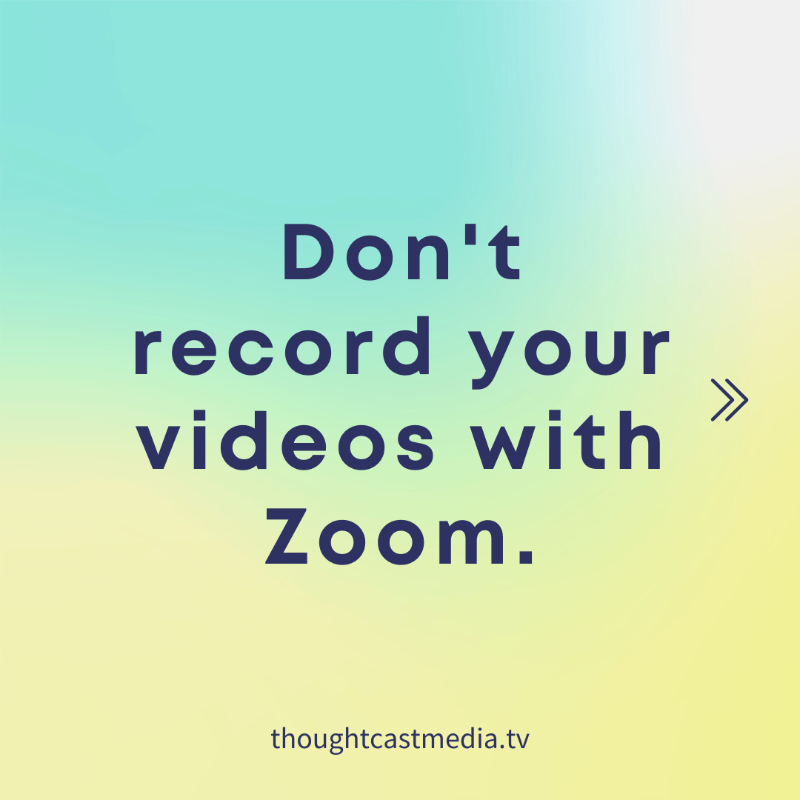 RemoteVideoPros's tweet photo. Streaming is great for video calls, but the recording quality is just plain bad.

Consider these tips when recording your videos with remote subjects!
