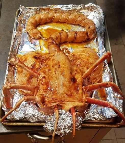 All you need is a turkey, a few snowcrab legs, &amp;
some pork sausage and you will never be asked 
to cook another festive family dinner ever again!