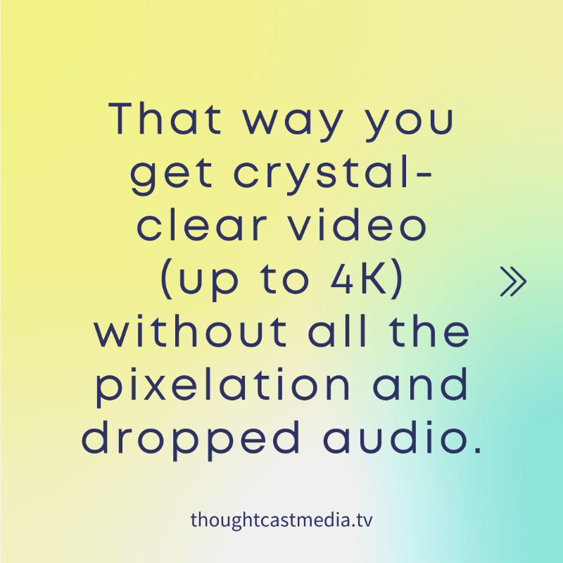 RemoteVideoPros's tweet photo. Streaming is great for video calls, but the recording quality is just plain bad.

Consider these tips when recording your videos with remote subjects!