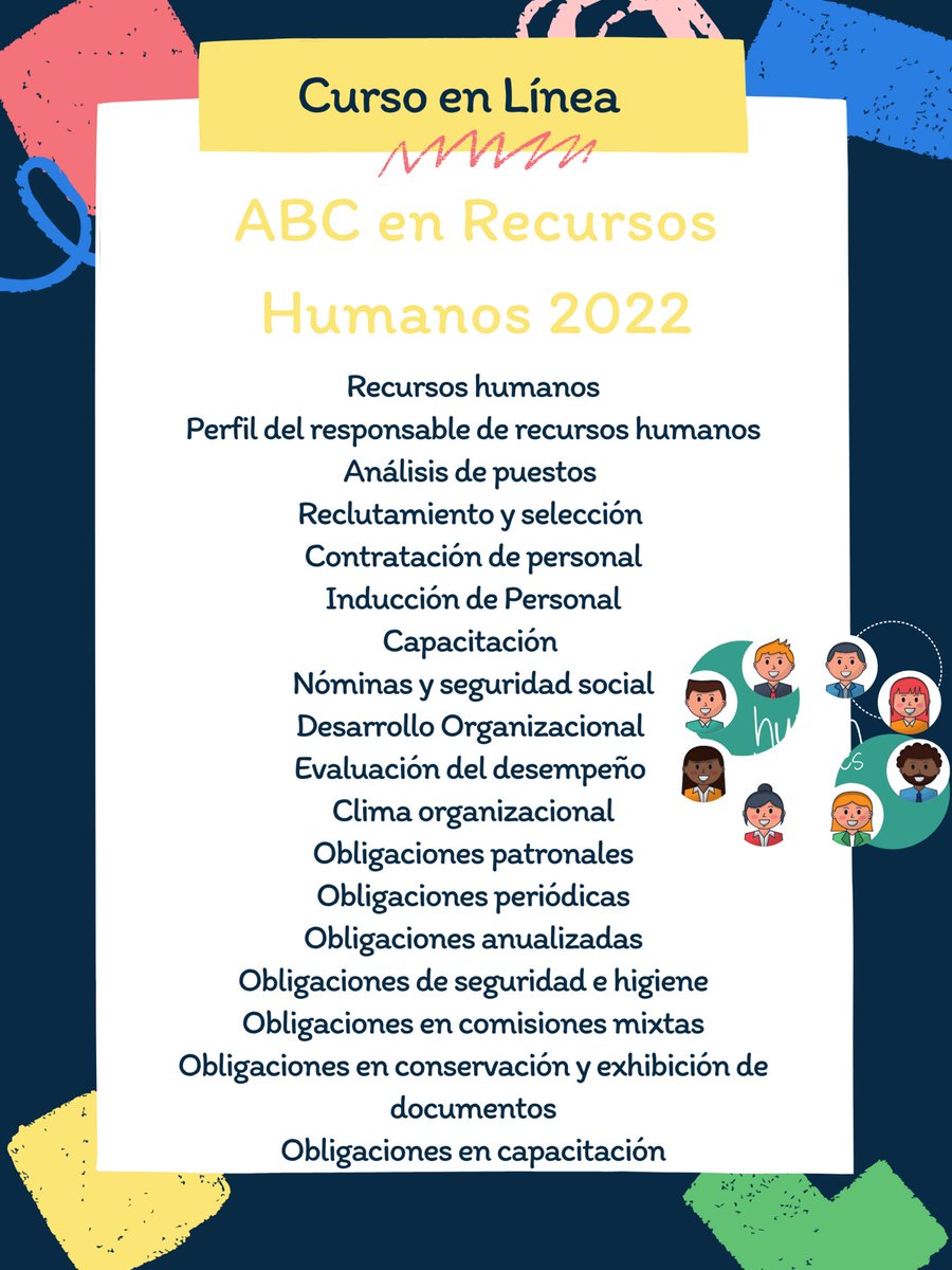 Curso en Línea: ABC en Recursos Humanos 2022
24 de Septiembre de 2022
10% de descuento con el código VHSA24
Paga hasta en 18 meses sin intereses
Se otorgan 5 puntos ante CONARH
Tel. 5551168659
Whatsapp: 5566807726 postly.app/13DY
postly.app/13DZ