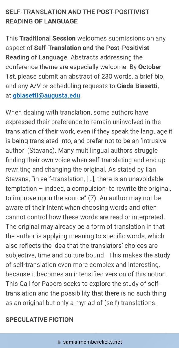 Just wanted to share a Call for Papers I submitted for SAMLA 94, taking place on November 11-13, 2022, in Jacksonville, FL. If this is a topic you may be interested in, please send abstracts. Thank you!