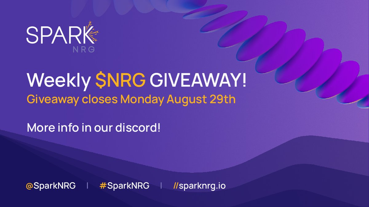 spark_nrg's tweet photo. 1 $NRG TOKEN  #airdrop

WEEKLY #giveaway #2 🤑

1️⃣Clap👏 article 50 times https://t.co/eVBeI19HUO

2️⃣Follow: @spark_nrg #Twitter 

3️⃣Join: https://t.co/P0ptvugFsB (post screenshot of medium article claps in #giveaway) 

4️⃣QT this post and include #SparkNRG $NRG #Moonbeam $GLMR https://t.co/AlTCg3GjF7