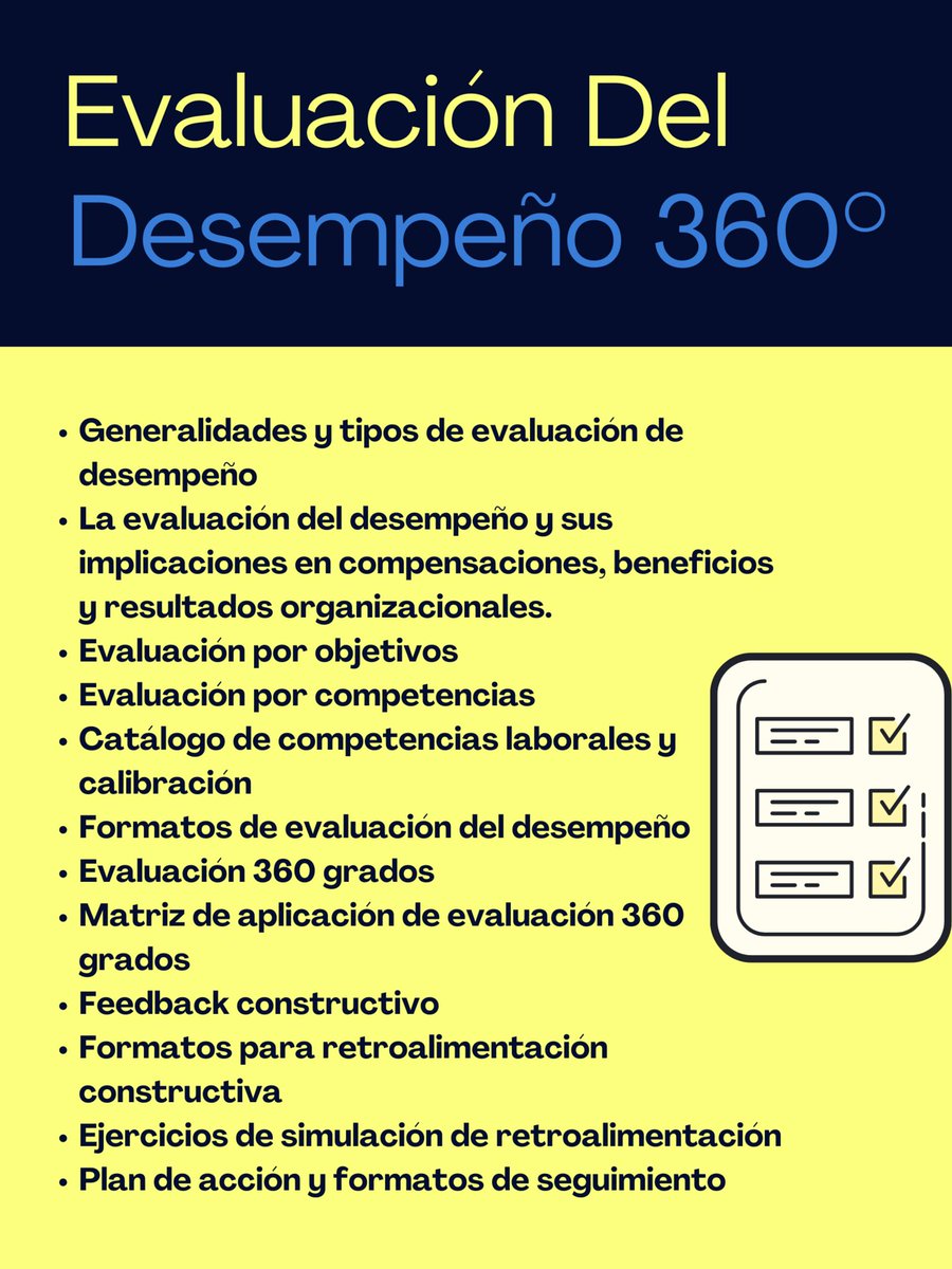 Curso en Línea: Evaluación Del Desempeño 360° 
24 de Septiembre de 2022
10% de descuento con el código VHSD24 
Paga hasta en 18 meses sin intereses
Se otorgan 5 puntos ante CONARH
Tel. 5585022187
Whatsapp: 5566807726 postly.app/13Dc
postly.app/13Dd
