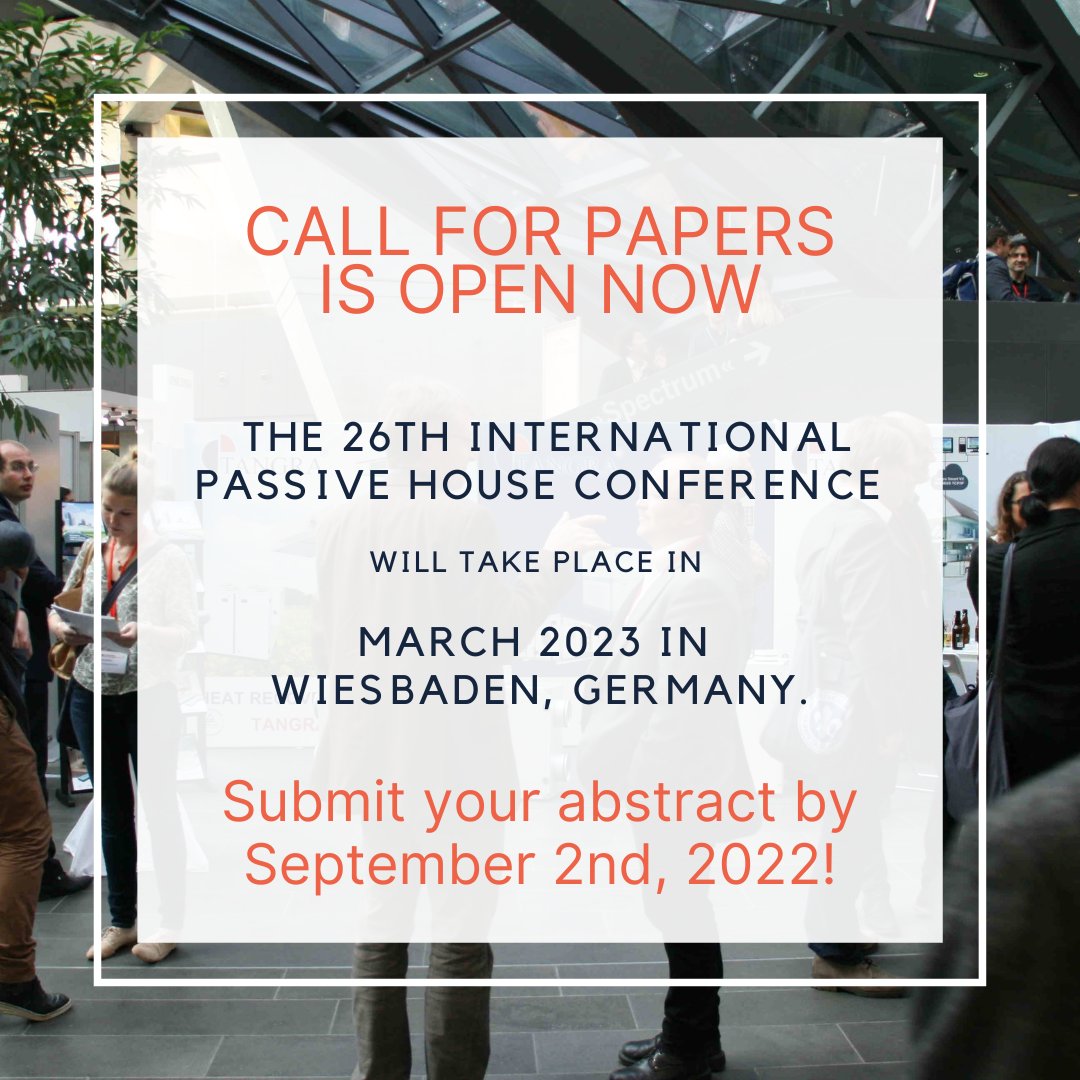 NYPassiveHouse's tweet photo. Submit your abstract today at https://t.co/2Rt3ZUNkkP

#passivehouse #passivhaus #EfficiencyFirst  #EfficiencyNOW #greendesign #passivehousedesign #architecture #archilovers #sustainablearchitecture #greenbuilding #greenbuilder #netzero #energyefficiency #NYPH  #newyorkcity https://t.co/H71CmAew3f