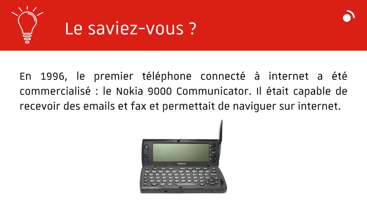 mastercaweb's tweet photo. Le saviez-vous ? 🤔

L’année 1996 a changé le quotidien de la population grâce à la sortie d’une nouvelle technologie. 📱

Voici laquelle ! 👇

#téléphone #Nokia #emails #device https://t.co/5wDQeEwub8