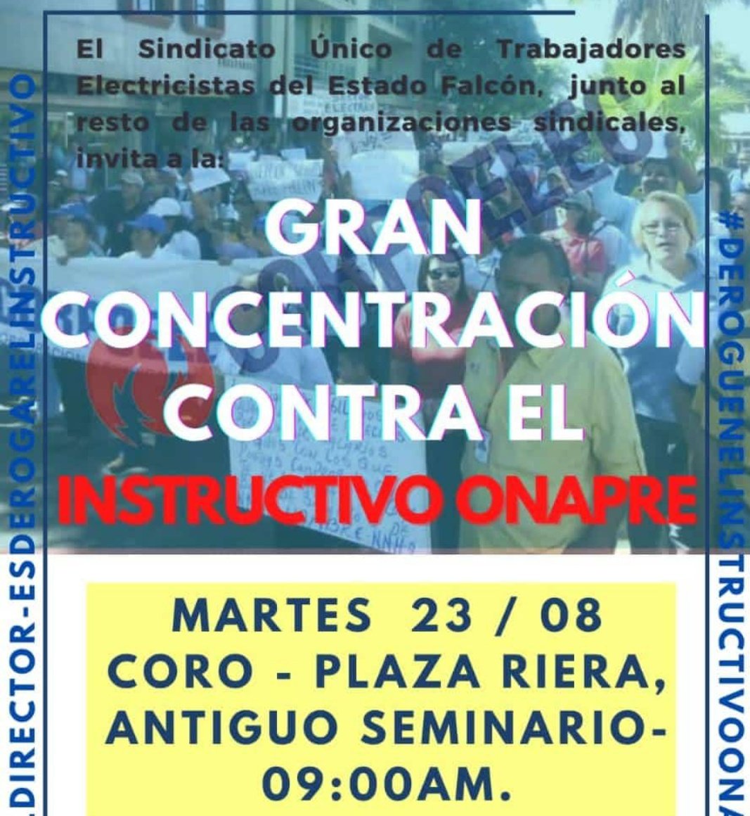 elpiojolopez's tweet photo. Mañana martes 23 de agosto, empleados públicos de Falcón, vuelven a la calle por sus reinvidicacionea salariales. https://t.co/NzH3Rkgu43