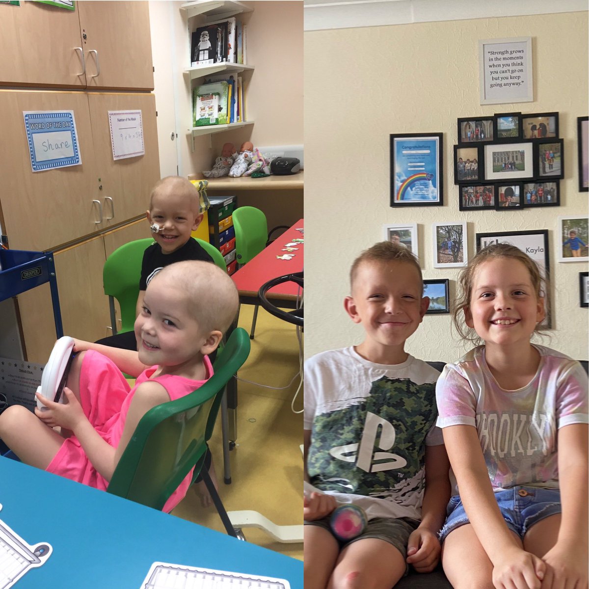 How it started Vs how it’s going 💛🌈🎗 #Ohana #C2Family