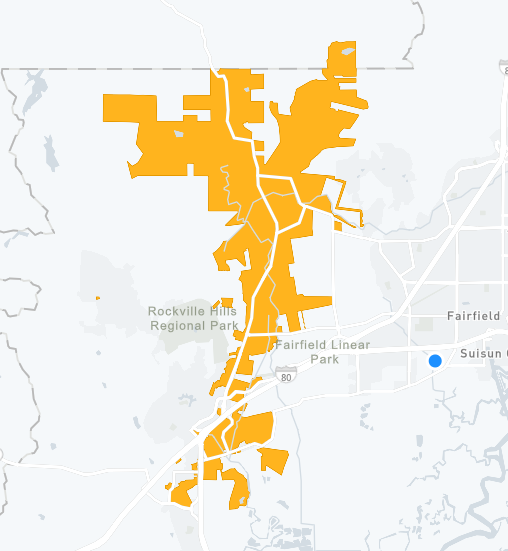 PG&amp;E is reporting an outage affecting 2,481 customers in the Fairfield area. The cause is under investigation, no ETA for restoration. To see if your home has power go to, pgealerts.alerts.pge.com/outagecenter/