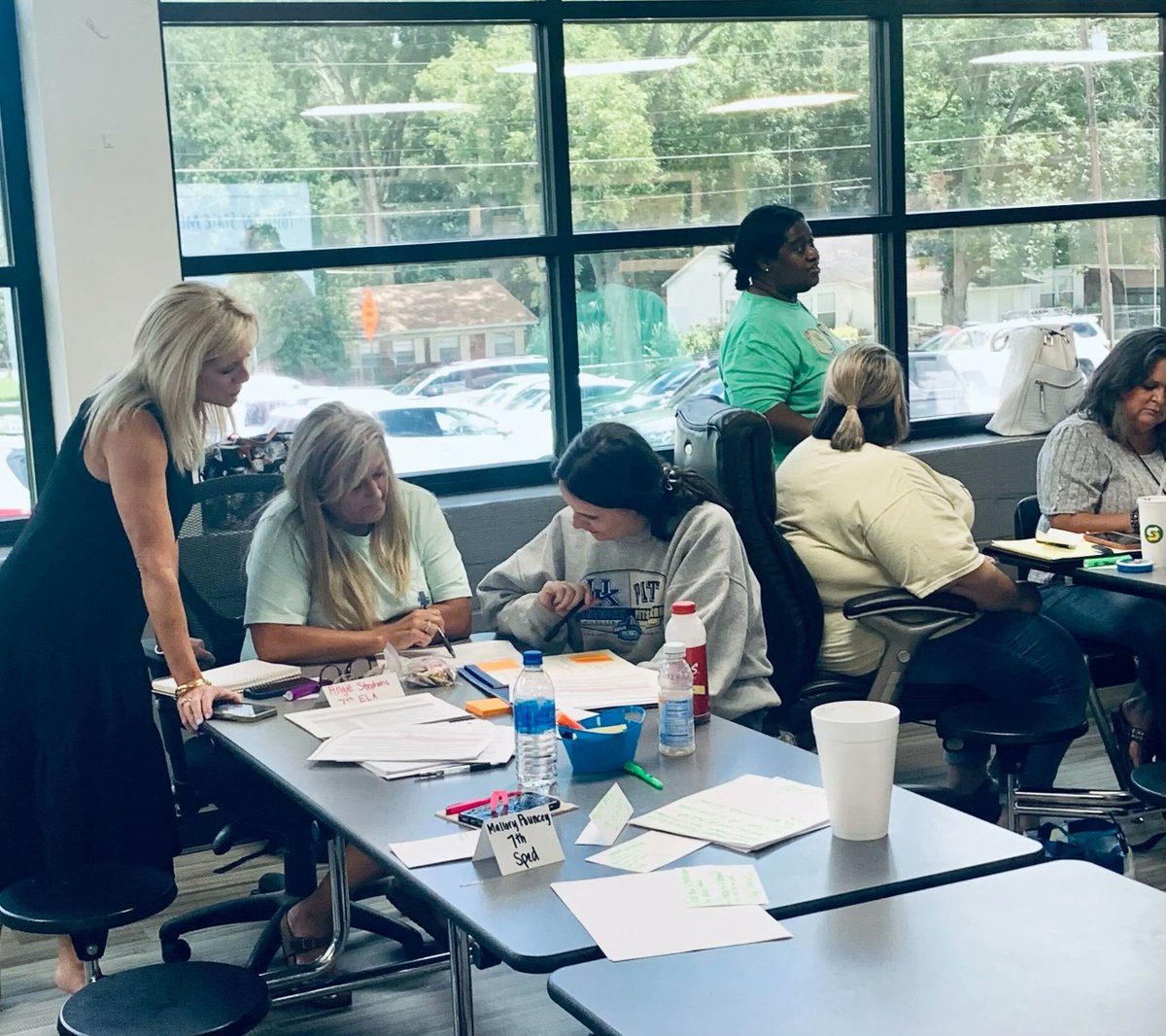 K1Education's tweet photo. #KidsFirst coaches Daphne Cook and Gina Price recently facilitated training on Alabama’s new ELA Course of Study at Opp Middle School. Love the dedication of the teachers and administrators in Opp! #KidsFirstAlways #YouBelongHere #ALCOS #ELA #BreakItDown https://t.co/JTxRrU5jLC