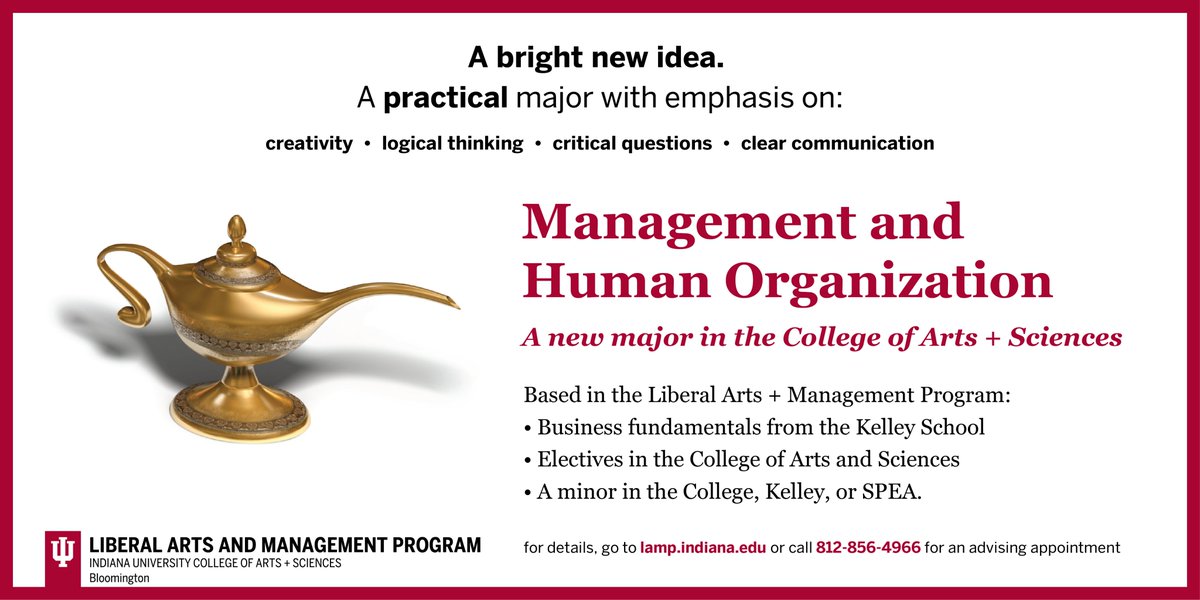 Indiana Daily Student (@idsnews) on Twitter photo AD: Want to study everything? Want a practical major that is also intellectually challenging? The <a href="/IULAMP/">IU LAMP</a> major (also called MHO or Management +) combines the best that <a href="/iucollege/">The College at IU</a> and <a href="/KelleySchool/">Indiana University Kelley School of Business</a> have to offer. Explore more here: bit.ly/3k0rMeP AD: Want to study everything? Want a practical major that is also intellectually challenging? The <a href="/IULAMP/">IU LAMP</a> major (also called MHO or Management +) combines the best that <a href="/iucollege/">The College at IU</a> and <a href="/KelleySchool/">Indiana University Kelley School of Business</a> have to offer. Explore more here: bit.ly/3k0rMeP