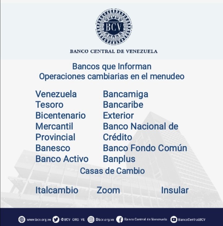 Banco Central de Venezuela tweet media