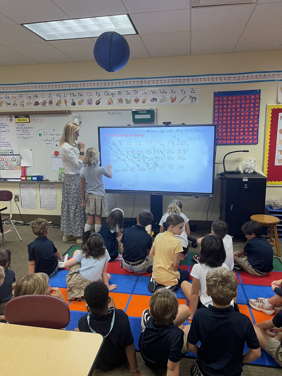 Noticing and discussing patterns we see during our first choral count. #trinitylearns