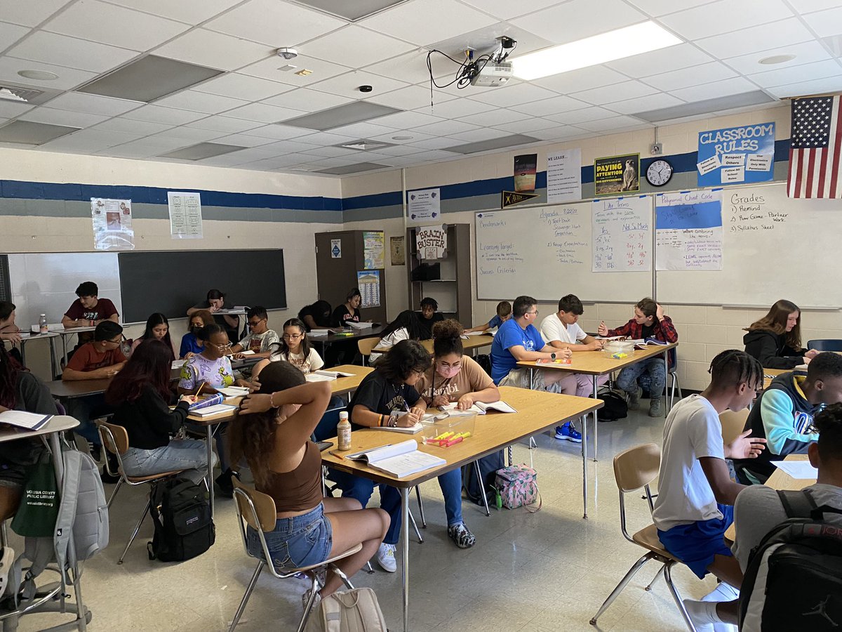 MusickKatherine's tweet photo. Week 1- students moving around to find their “like term” group. Week 2- students doing a textbook scavenger hunt so they know what resources they have at their fingertips &amp; to get used to math textbooks @DHSHappenings https://t.co/6Jek9enzaz