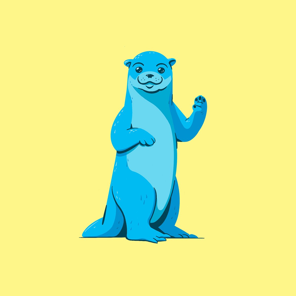 Say hello to our little friend! Blue Otter will be the new mascot for the Evermore Resort kids' zone opening in 2023.  We had a lot of fun working on this lil guy.
#branding #creativeagency #characterdesign #illustration
