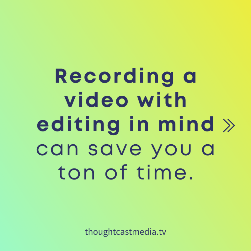RemoteVideoPros's tweet photo. Recording a video with editing in mind, or "shooting for the edit," can save you a ton of time and money.

Check out these tips to learn more!