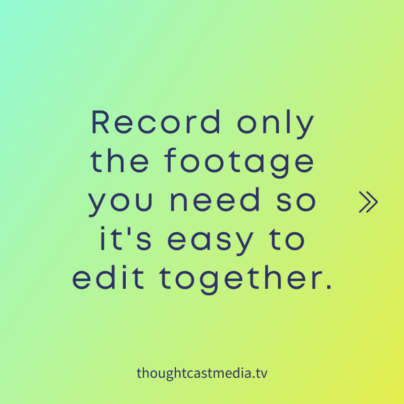 RemoteVideoPros's tweet photo. Recording a video with editing in mind, or "shooting for the edit," can save you a ton of time and money.

Check out these tips to learn more!