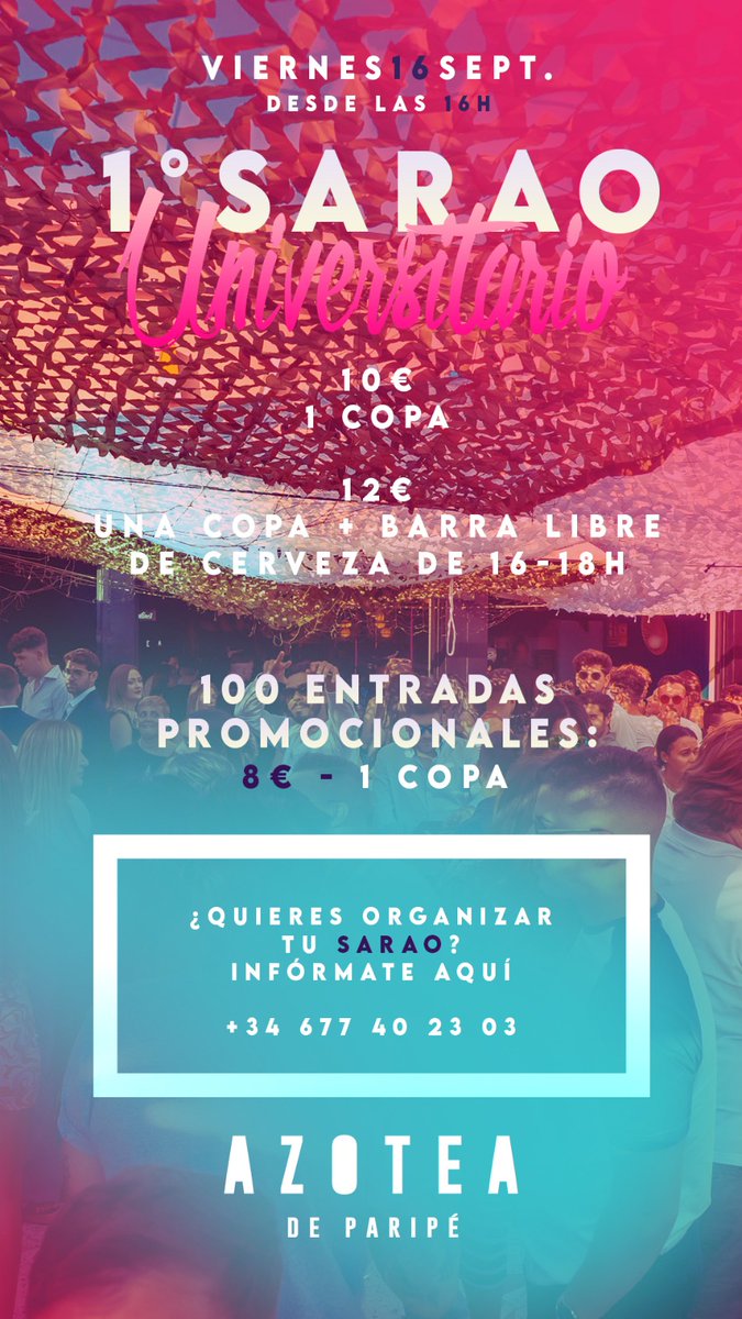 Llega la primera #fiestauniversitaria a #Granada