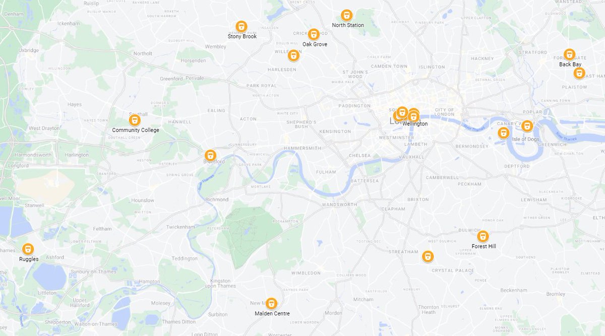 TormeyMike's tweet photo. The @MBTA Orange Line shutdown is wild. It's got me thinking: can you still get to every stop along the route by transit? Tomorrow, follow along as I find out! The catch - I'm in London, so this might take a bit of @UKinBoston creativity (forgive any upcoming name-a-likes…)🤪 https://t.co/kogX0nOV2k