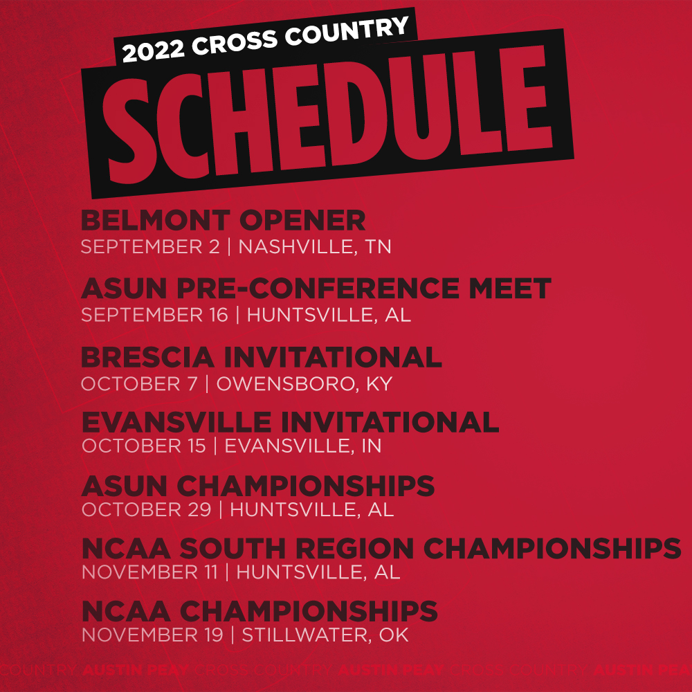 Look it over, and plan accordingly.

#LetsGoPeay