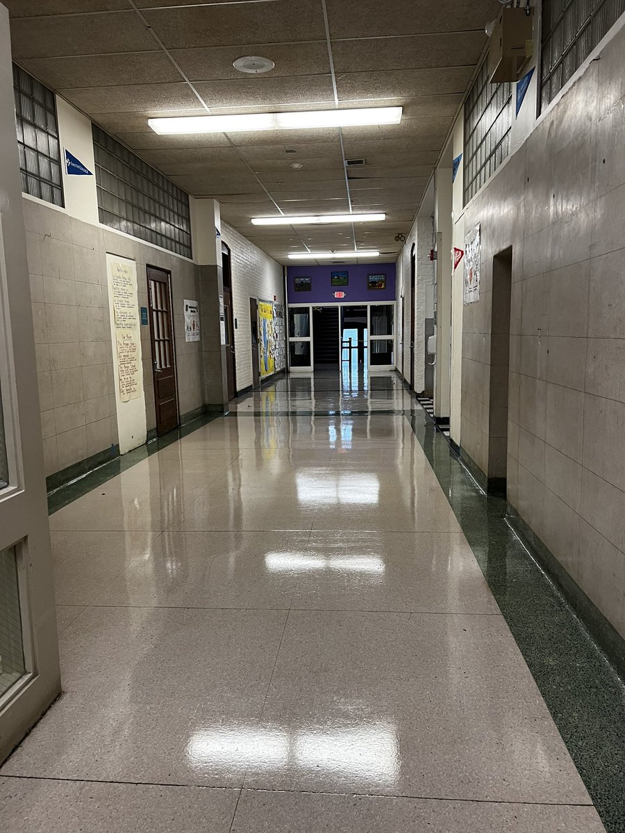 It’s back to school time. Look at those beautiful floors. #bestcustodiansever