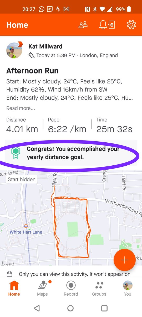 MatKillward's tweet photo. Time to rest on my laurels now? Not a chance? π€£
#NursesActive #WeActiveChallenge
#FatGirlGettingFit πͺπΌ
600km set for that goal. Can I get to Proclaimer-style distance..? https://t.co/FXfQq2XIxL