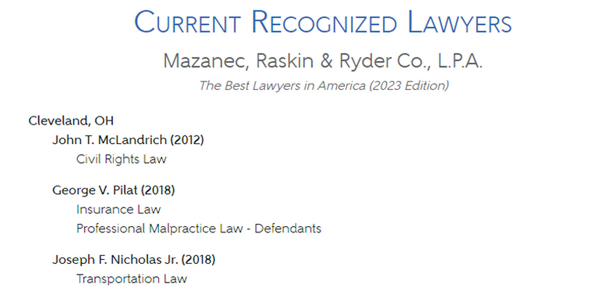 DecisiveDefense's tweet image. MRR is pleased to announce that Best Lawyers has recognized Joseph F. Nicholas, Jr., John T. McLandrich, and George V. Pilat for the 2023 Edition of The Best Lawyers in America®. Congratulations!... tinyurl.com/2eh4y2sc