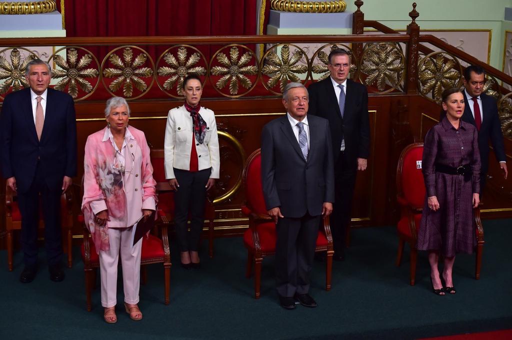 Acompañé al Presidente Andrés  Manuel López Obrador y a la Dra. Beatriz Gutiérrez Müller en la reinauguracion del histórico recinto del Congreso Constituyente de 1857 en Palacio Nacional.