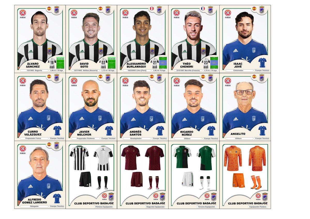 Inspirados en un señor que es un fenómeno (<a href="/frankmorris1/">francisco javier</a>) le pregunté a Amalia si quería que le hiciese los cromos del <a href="/CDBadajoz/">CD Badajoz</a>. Por ella y para quienes sueñan en blanco y negro, lo compartimos...Aúpa Club Deportivo Badajoz!!! ♥🤍🖤