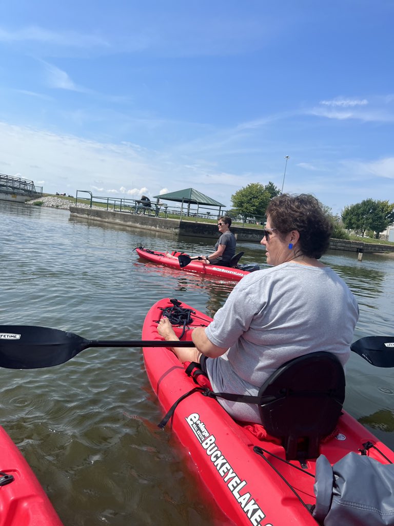 Enjoyed time with my adventure peeps! @MommaCamacho @Misfly @mrsjamiewelsh ..some paddling, some peddling..makes #FitnessFun! And adds @PowerOfVitality points. #healthfyi