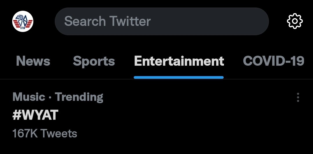 US_ATIN's tweet photo. Nice to see WYAT by SB19 trending again under Music here in the U.S.

Oh, but I cannot wait to stream this song when it officially comes out on Pandora, Spotify, Apple Music, Tidal, Deezer, and all other music platforms. 🎶 

@SB19Official #WYAT 
#SB19 #WhereYouAtSB19 https://t.co/PqH0jdDY5u