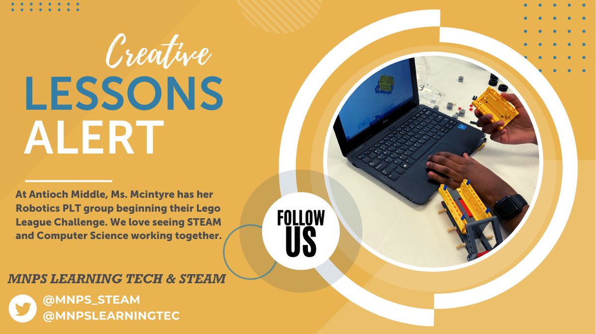 MNPSLearningTec's tweet photo. Love seeing @AntiochMSBears students starting their Lego League Challenge with Ms. Mcintyre. @MetroSchools @lego_education #MNPSSTEAM #MNPSLT @MNPS_STEAM #computerscience https://t.co/dCHttZLkk6