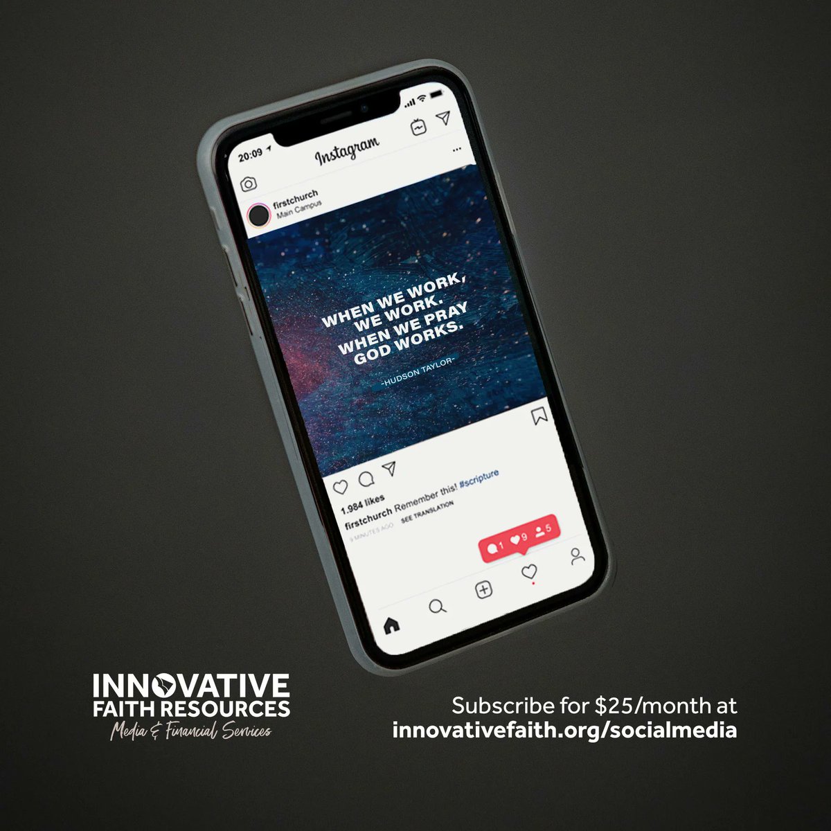 InnovativeFaith's tweet photo. Your social media presence can be an amazing tool for your ministry. Innovative Faith Resources provides professional Social Media care that can take your online presence to the next level. Learn more at https://t.co/GyLHSruCPk https://t.co/mfJqgwtpXU