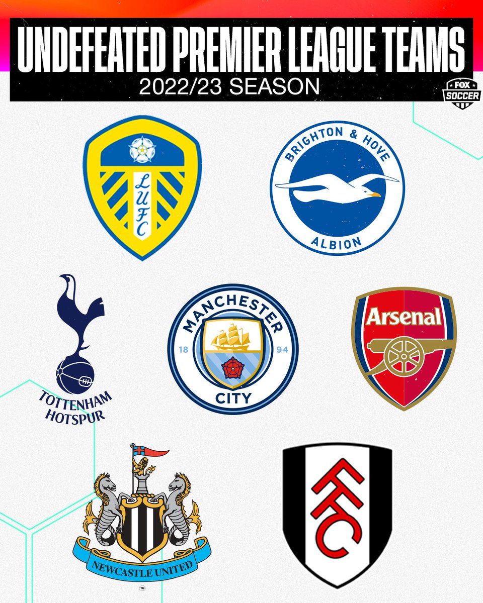 Only 7️⃣ Premier League teams remain undefeated in the 2022/23 season 👀

RT if your team is still on this list 🙌