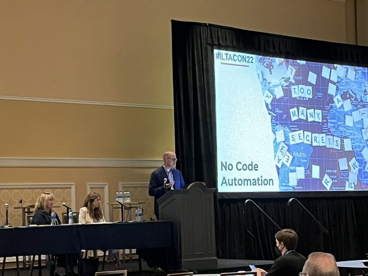 Automate the Boring Stuff: 9 Ideas in 90 Minutes for the Lit Support Superstar is happening now with <a href="/SClerkinSTL/">Stephanie Clerkin</a> from <a href="/KoreinTillery/">Korein Tillery LLC</a>, <a href="/philweldon/">Phil Weldon</a> from @KaplanHecker, and Ann Halkett of <a href="/ahbllawyers/">Alexander Holburn</a> with demos included. #ILTACON22