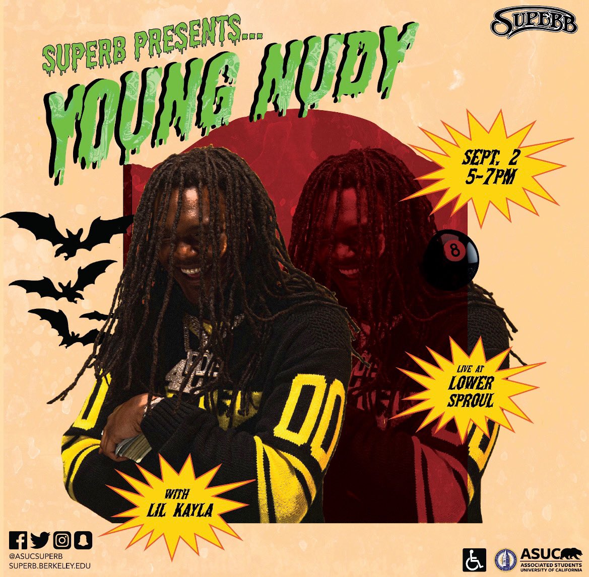 SUPERB Concerts Presents: Young Nudy and Lil Kayla @ UC Berkeley