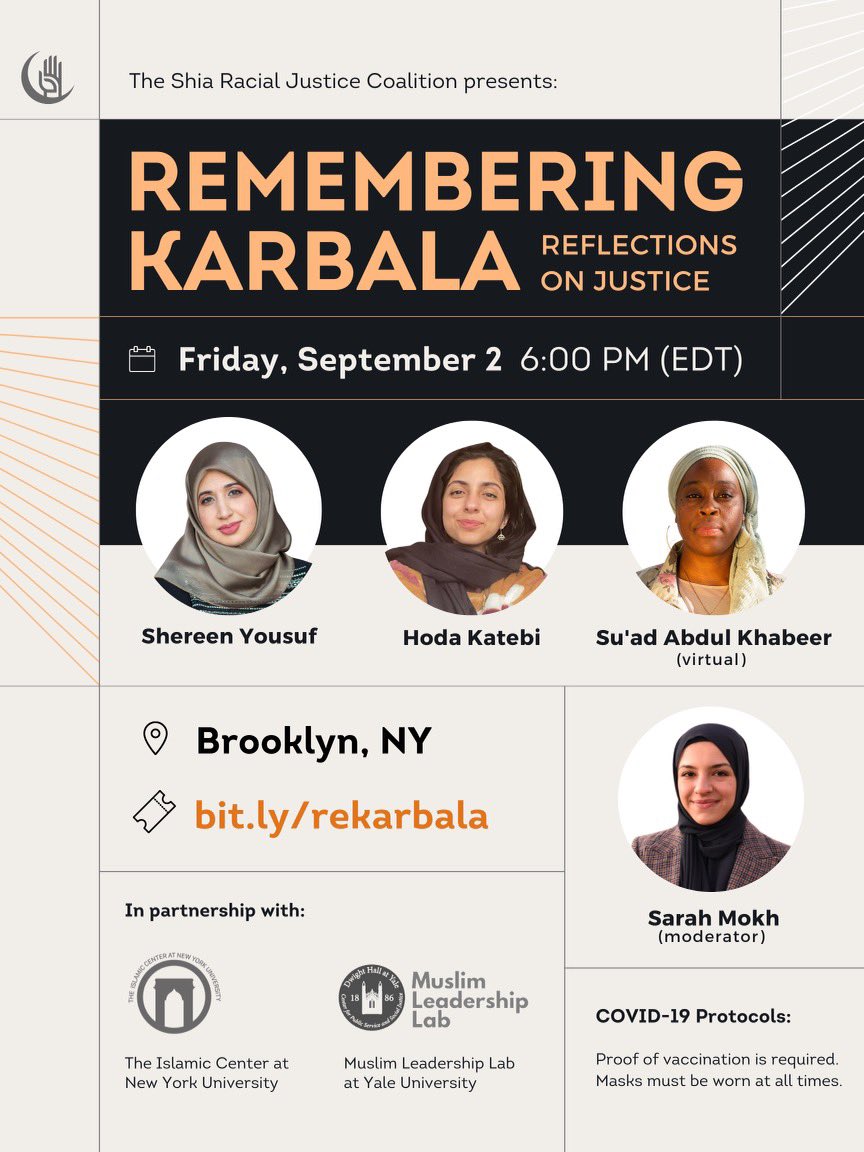 shiarjc's tweet photo. Two weeks until SRJC’s first in-person event in Brooklyn, NY! Be sure to sign up now for #rekarbala if you haven’t yet: https://t.co/oamVoBPp31 https://t.co/nQpp1w1YAC