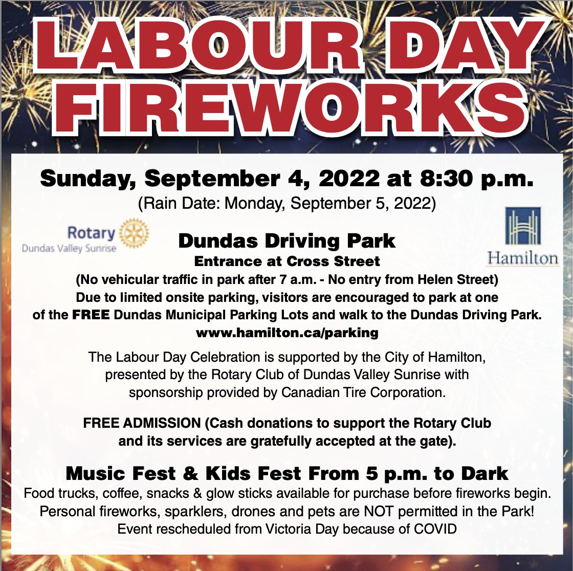 Fireworks is back! If you want to donate we have TipTapPay for those not caring cash. See you there.