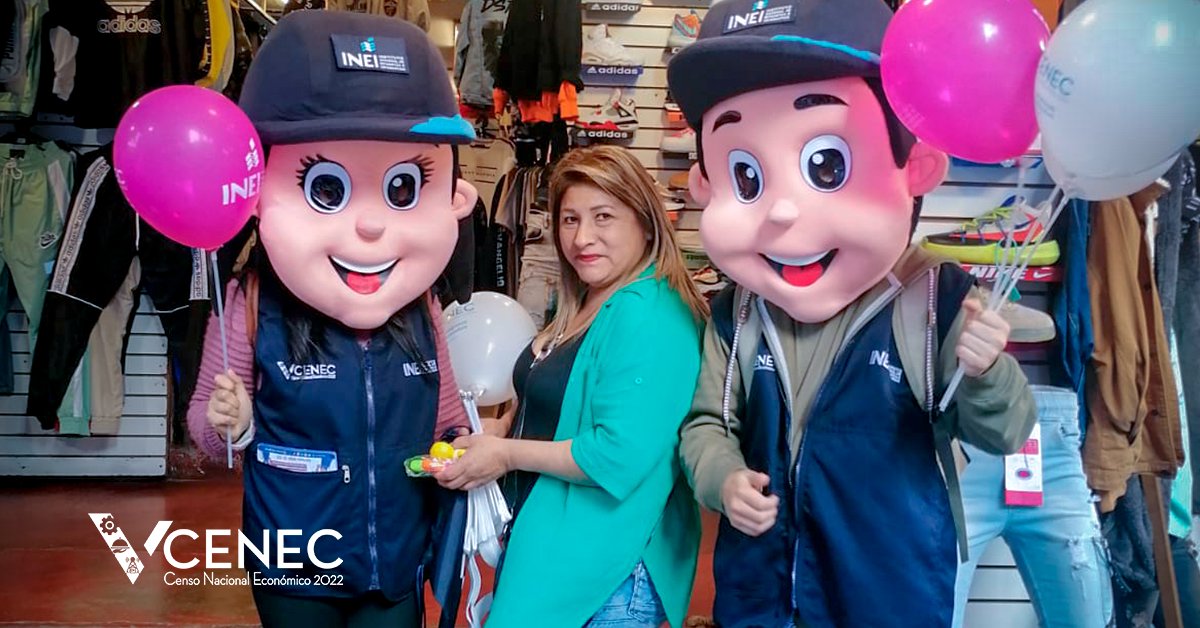INEI_oficial's tweet photo. Representantes del #INEI recorren las zonas Alemana Comercial y 2500 en San Juan de Miraflores, para sensibilizar a los dueños de negocios sobre la importancia del V Censo Nacional Económico #VCENEC 2022. https://t.co/YlD6VlXB8b
