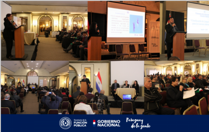CLAD_Org's tweet photo. #NotiCLAD #Paraguay: La SFP compartió propuesta de Clasificación de Cargos y Escalafón para la Carrera Administrativa: https://t.co/glyePPCePE Vea más Noticias de los Países Miembros del @CLAD_Org en https://t.co/0UfYqJqwvU https://t.co/Mcp6BGqfSf