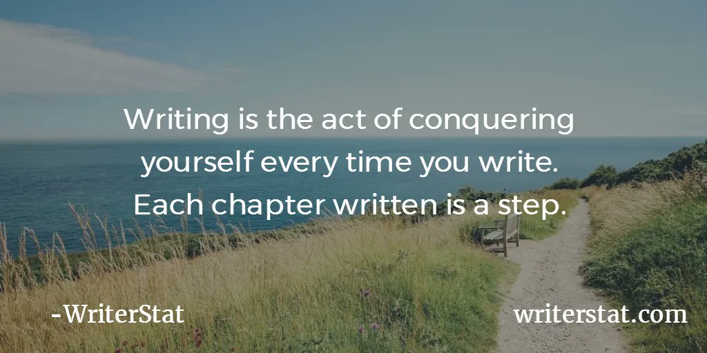 WrtrStat's tweet image. "Writing for most is an evolution. A growth. A leap of faith. That you will write something worth reading and keep writing until you complete it." -Wrtr #amwriting #amediting ..Keep Writing.