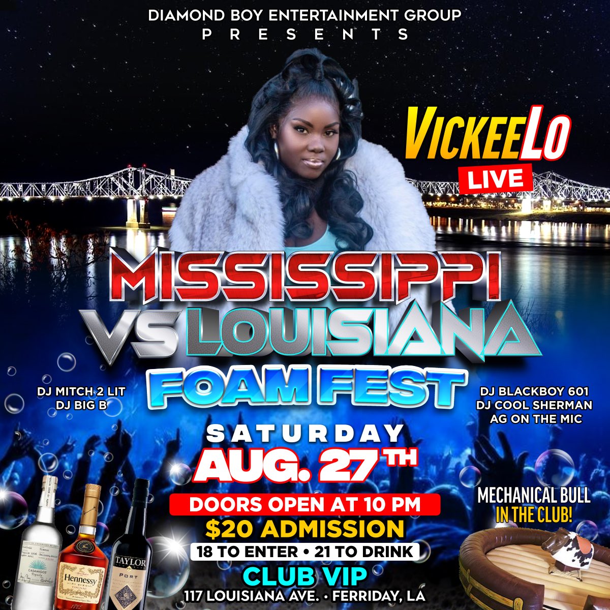 choochoo601's tweet photo. We genuinely invite the ENTIRE Alcorn out this weekend!

The Mississippi vs Louisiana Foam Fest 🤿

@IamVickeelo PERFORMING LIVE! 🤸🏾‍♀️ 
           Miss “Sit On Dat 🍆”

@TheLegendary_AG on the MIC!🎙 

Swimwear Strongly Suggested 🩳👙 https://t.co/3GlHyuZlQ1