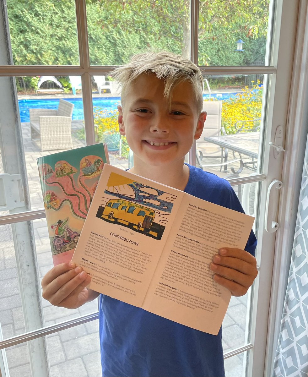 kristalegge's tweet photo. @LTPmag @ClaireM_Taylor Patrick has been checking the mailbox everyday for his copies. He is so excited to be a published illustrator 🥰 #Illustrator #kidillustrator #kidlitart https://t.co/KubBjAw54B