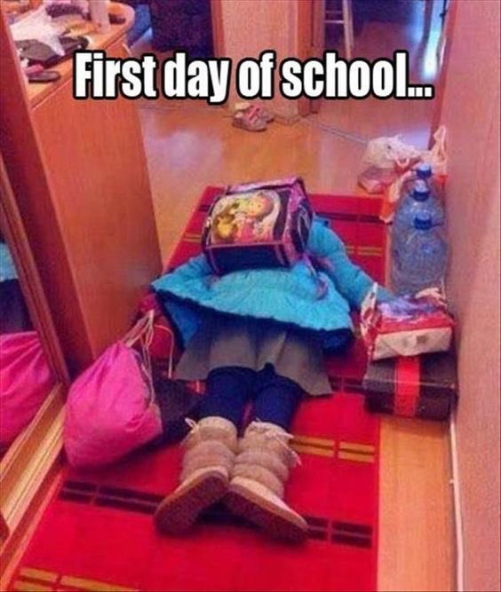 Yes, I did take a nap when I got home 😂 Excited to be back in the classroom with my students, though! 😊 Good luck on first day part 2 tomorrow!! 🍀🎶 #PantherPride