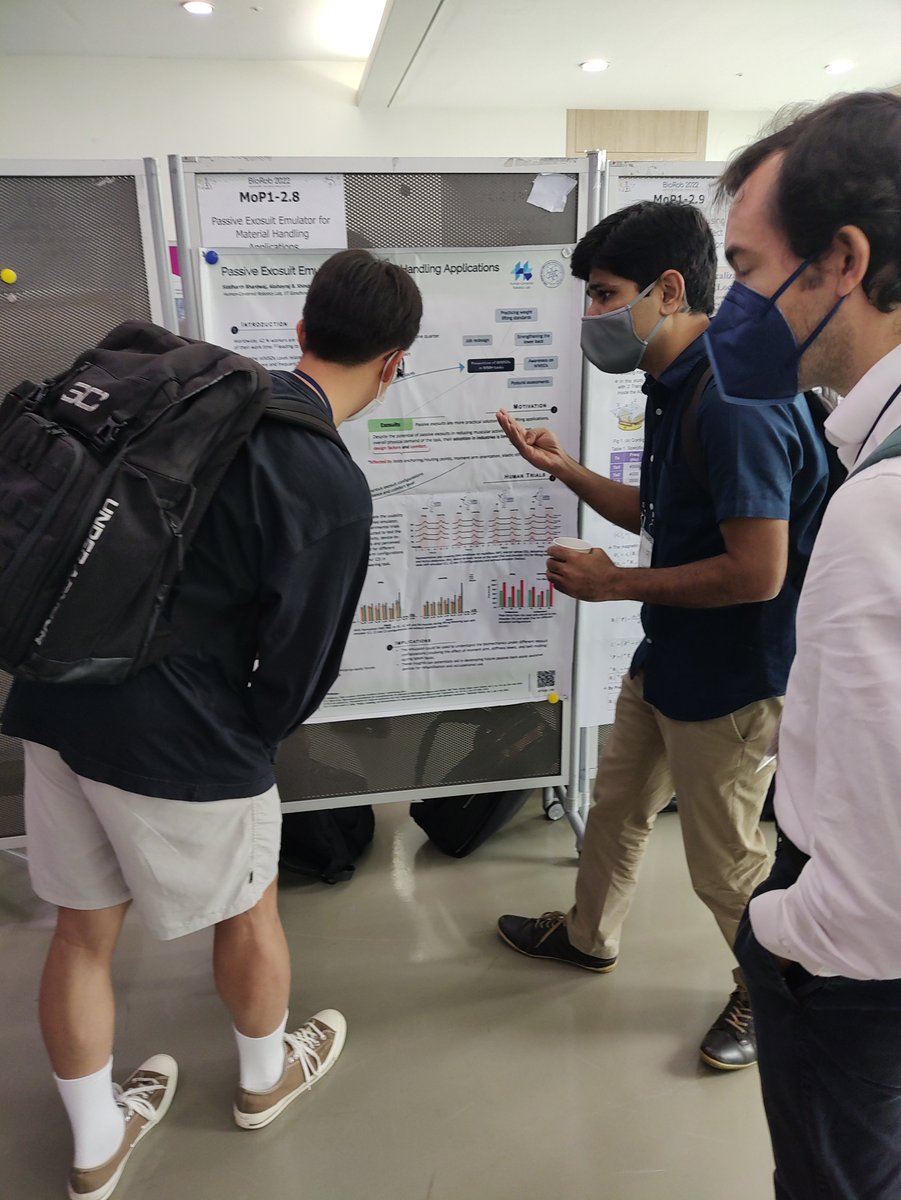 VineetVashista's tweet photo. Having a great time at #biorob2022 at @SNUnow.
Got the chance to present two of our RAL published papers on the first day (details below).
@yogesh_singh94 @iitgn https://t.co/ucHxuJ8vzu